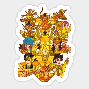 Gold Saints Sticker